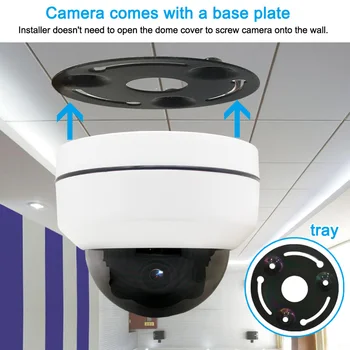 PTZ IP Speed Dome WIFI Camera de Securitate CCTV HD 1080P în aer liber, 30X Zoom Camera POE IP P2P rezistent la apa Cam de Supraveghere Onvif