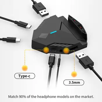 PUBG Mobile Gaming Keyboard Mouse-ul Convertor cu Fir Bluetooth Dual Modul de Conectare Fără Întârziere Suporta Nor de Jocuri pentru Android