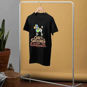Pudel T Shirt Se Supună Frizer Tricou Barbati Graphic Tee Cămașă De Bumbac De Moda De Mare Maneca Scurta Tricou Minunat