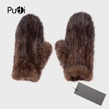 Pudi GF702 Reale de Blană de Nurcă Mănușă Mănuși Mănuși de Blană Nouă de Design pentru această Iarnă