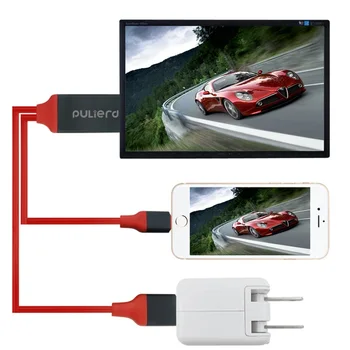 PULIERDE 2M 8 Pini la HDMI cablu Adaptor 1080P HDTV TV Digital pentru iOS 10 11 X iPhone 5 SE 6S 7 8 Plus iPad Air 2 Pro mini iPod