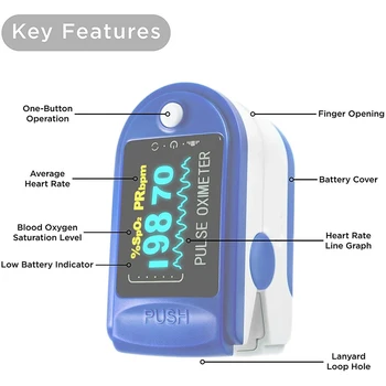 Pulsoximetru Deget Monitor De Presiune Sanguina Brat Tensiometru Sphgmomanometer Fără Contact Digital Termometru Infrarosu De Îngrijire A Sănătății