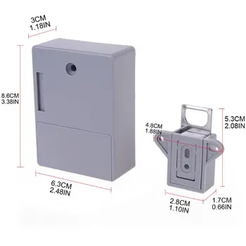 Punch-free Invizibil Senzor Inteligent Sertar de Blocare Fișier Cabinet de Blocare Anti-furt Dulap Pantofi Ușa Dulapului RFID Blocare