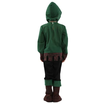Purim Băiat Hunter Robin Hood Costum De Halloween Sheruood Pădure Vânător Erou Spectacol Pe Scena Cosplay Carnaval Rochie Elegantă De Petrecere
