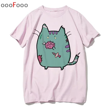Pusheen tricou femei pisica de sex feminin top t-shirt tricou de desene animate drăguț tricouri coreeană plus dimensiune casual grafic ' 90 harajuku