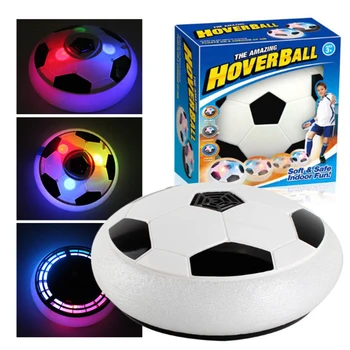 Puterea aeriană de Fotbal 18cm Disc de Fotbal de Interior Jucărie Colorat Lumina Intermitent Mingea Jucarii Copii Sport Copil Joc Educativ Cadou
