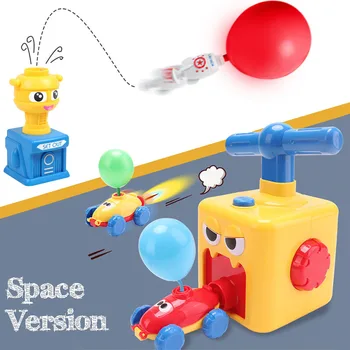 Puterea de Lansare Balon Turn de Jucărie Puzzle Distractiv de Învățământ Inerție Aer Putere Masina Balon Experiment de Jucărie pentru Copii Cadouri