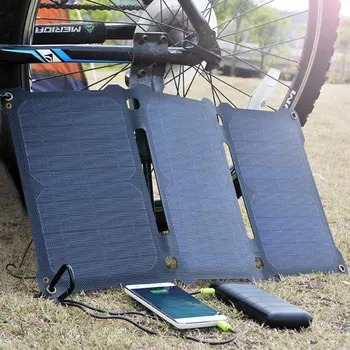 PUTERILE Solare Încărcător 21W Impermeabil ETFE Panou Solar cu iSolar Tehnologie, două Porturi USB în aer liber Camping Încărcător