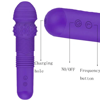 Puternic 7 Viteze Vibratoare Wand Massager Vibratiing Jucarii Sexuale Pentru Femei Vaginale Butt Plug Din Silicon Sex Produsele Masturbatior