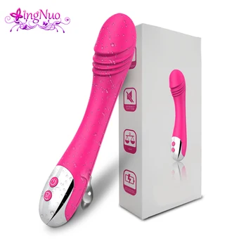 Puternic Iepure Vibratoare Jucarii Sexuale G-Spot Stimularea Clitorisului de Încărcare USB Silicon Vibrator Vibrator de sex Feminin Bunuri pentru Adulți Femeie