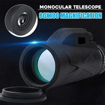 Puternic Monocular 50x60/80x100 Viziune de Noapte Telescop Zoom Optic Ochean Monoclu pentru Sport în aer liber Vânătoare Lunetist la fața Locului de Aplicare