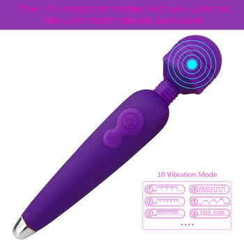 Puternic Oral pasarici rase Analsex Masturbator AV Magic Vibratoare USB Reîncărcabilă Vibrator Corp Masaj pentru Adulti Pizde Jucarii Sexuale pentru Femei