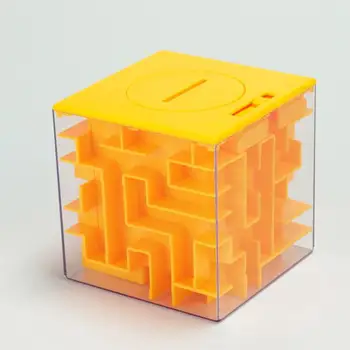 Puzzle Bani Labirint Dolar Monede Banca Cutie Cadou Copii Adulți Bilet Cadou Copil 3D Monedă Banca Cub Puzzle Labirint Joc Jucărie Cutie de jucărie Distractiv
