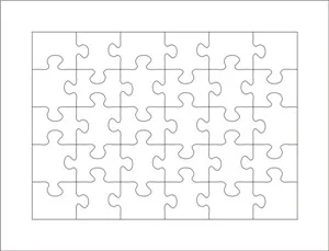 Puzzle mor A3-30 BUC grosime 23.8 mm