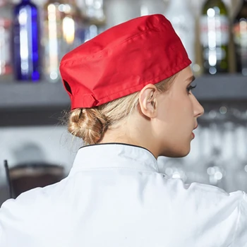 Pălăria bucatar/Bar Capac calitate de chelneri lucru pălărie pentru bărbați și femei în bucătărie distractiv chef tocă clasic capace plate
