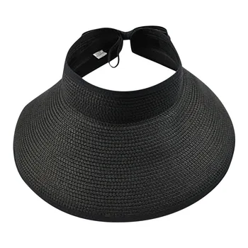 Pălării de soare pentru femei de Vara Pliabil Largă de Mare Refuz de Soare pălărie de Paie Vânzare Fierbinte Rundă de Sus Parasolar de Agrement Plaja răcoritoare capac 038