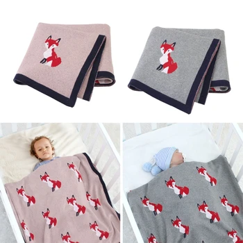 Pături pentru copii Soft Nou-născut Înfășat Folie Tricotate Copil Pătuț lenjerie de Pat Pilote K9FF