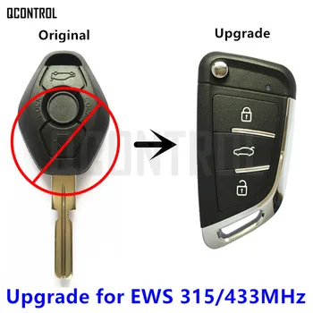 QCONTROL Modificat Cheie de la Distanță 315MHz/433MHz pentru BMW X3 X5 Z3 Z4 1/3/5/7 Serie EWS Sistem de Vehicul de Blocare a Ușii de Control cu Cip