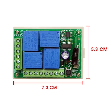 QIACHIP 433Mhz Universal Wireless de Control de la Distanță Comutator 12V DC 4CH Releu Modul Receptor + 4buc RF controllor Transmițător DIY