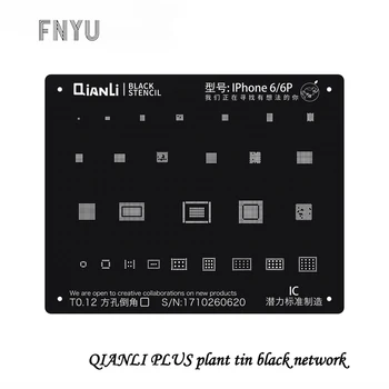 QIANLI planta tin plasa de culoare neagra Pentru iPhone 6 6P 6S 6SP 7 7P 8 X XS XS MAX XR IC de Reparații de plantare tin Net platforma