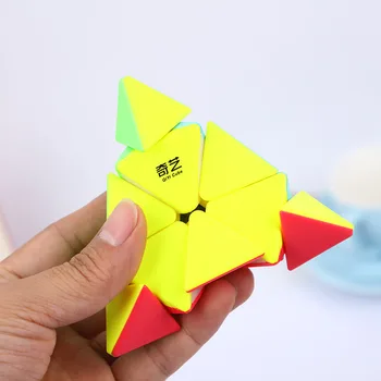 Qiyi 3*3*3 Qiming Piramida Viteza Cub Magic Profesionale Magic Cube Puzzle-Uri Colorate Jucării Educative Pentru Copii