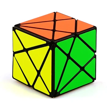QIYI Axa Magic Cube Schimba Neregulat Jinggang Profesionale Viteza Puzzle Cub cu Autocolant Mat 3x3x3 Stickerless Corpul Cub