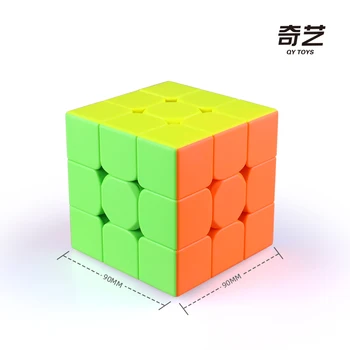 QiYi Qimeng Plus 90 MM Viteza de Cub 18cm 18 cm Gan 30 MM breloc Moyu 2020 RS3M Puzzle Cub Magic Autocolante, autocolant copii jucarii copii