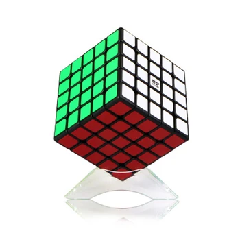 QiYi QiZheng 5x5x5 Magic Cube Negru Stickess Profesionale Viteza Copiilor Cuburi, Puzzle Jucarii Educative Cubo Magico Cadou Jucarii