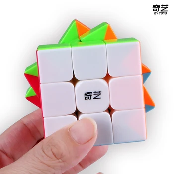 QiYi Războinic S 3x3x3 Viteză Magie QiYi Cub Stickerless Cuburi Puzzle Jucarii Educative Pentru Copii