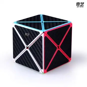 QiYi X cub 2x2 X-în Formă de Viteza Cub jucarii educative Puzzle Cub Magic Autocolante, autocolant copii jucarii copii