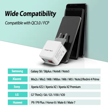 Quick Charge 3.0 USB Încărcător Rapid QC 3.0 QC3.0 Încărcător de Perete Adaptor pentru Samsung Galaxy S9 Huawei FCP Xiaomi Telefon Mobil LG LED