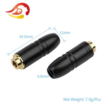 QYFANG Nou Upgrade 4.4 mm 5 Pol Stereo de sex Feminin Echilibru Cască Dop de Metal Adaptor Audio Jack Conector de Sârmă Pentru Sony NW-WM1Z/A