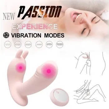 Rabbit Vibrator Stimulator Clitoris G-spot Masaj de la Distanță fără Fir Vibrator Chilotei Fluture Vibrator Lucruri Pentru Sex Vibro Phalos