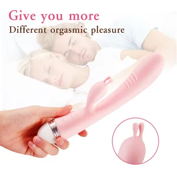 Rabbit Vibrator Vibrator din Silicon Stimulator Clitoris Vibratoare pentru Femei Impermeabil Femeie Masturbari Jucarii Sexuale pentru Adulți