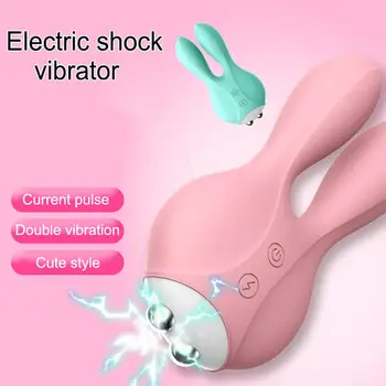 RABBITOW Șoc Electric Vibrator 12 Viteze Orgasm Control de la Distanță Clitorisul Stimulator punct G Vibrator