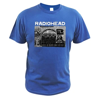 Radiohead Tricou Trupă Engleză De Rock Tricou Bumbac Moale Respirabil De Înaltă Calitate Tricou De Bază Camisetas