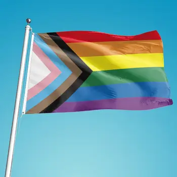 Rainbow Flag Banner Durabil, Rezistent la UV Progresul Mândrie Steagul Suport pentru Steag LGBT