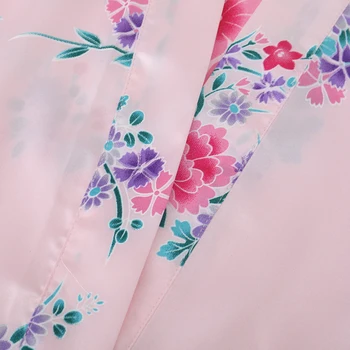 Raionul Halat Rochie Kimono-Halat De Baie Sexy Sleepwear Cămașă De Noapte Lounge Cămașă De Noapte De Imprimare Florale Rochie De Noapte, Îmbrăcăminte De Noapte Și De Zi