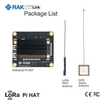 RAK2245 Pi PĂLĂRIE Electrice Concentrator Modulul Gateway sistem de OPERARE WisLink LoRa Bord cu Zmeura Pi Bazat pe SX1301 Antena GPS Q193