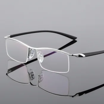 Rama de ochelari de Înaltă Calitate de Oameni de Afaceri Spranceana Linie de Ochelari cu Rama de Metal Jumătate Rama Oglinda Rama