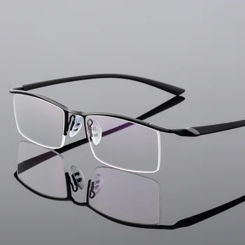 Rama de ochelari de Înaltă Calitate de Oameni de Afaceri Spranceana Linie de Ochelari cu Rama de Metal Jumătate Rama Oglinda Rama