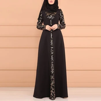 Ramadan Eid Abaya Turcia arab Hijab Musulman Rochie Lunga Petrecere Elegantă Musulman Maneca Lunga Dubai Caftan Maxi Rochie fără Hijab