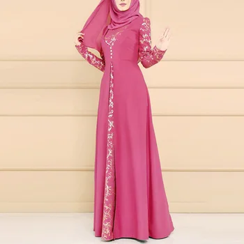 Ramadan Eid Abaya Turcia arab Hijab Musulman Rochie Lunga Petrecere Elegantă Musulman Maneca Lunga Dubai Caftan Maxi Rochie fără Hijab