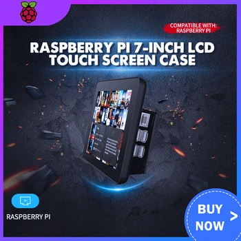 Raspberry Pi 7-Inch LCD Touch Screen Caz Negru pentru Raspberry pi 3B/3B+