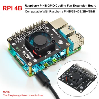 Raspberry Pi GPIO Ventilatorului de Răcire placă de Expansiune cu LED-uri Compatibil pentru Raspberry Pi 4B/3B+/3B