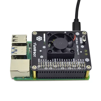 Raspberry Pi GPIO Ventilatorului de Răcire placă de Expansiune cu LED-uri Compatibil pentru Raspberry Pi 4B/3B+/3B