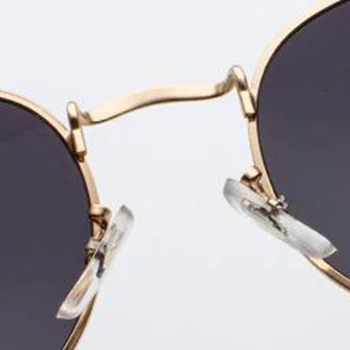 RBROVO 2021 de Lux ochelari de Soare Rotund Femei Retro Ochelari de vedere pentru Femei/Bărbați Mici Ochelari de Epocă Femei Oglindă Oculos Gafas De Sol