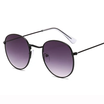 RBROVO 2021 de Lux ochelari de Soare Rotund Femei Retro Ochelari de vedere pentru Femei/Bărbați Mici Ochelari de Epocă Femei Oglindă Oculos Gafas De Sol