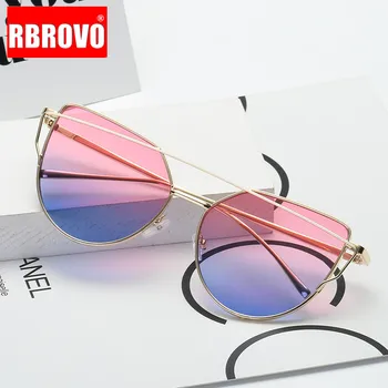 RBROVO 2021 Lux Bomboane Cateye ochelari de Soare Femei Ocean de Lentile de Ochelari de Soare Retro Clasic de Cumpărături Lunette De Soleil Femme