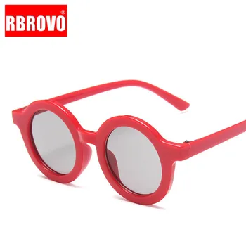 RBROVO Rotund Copii ochelari de Soare 2021 Retro ochelari de Soare pentru Femei Brand de Lux ochelari de Soare Copii Transparente Oculos Gafas De Sol